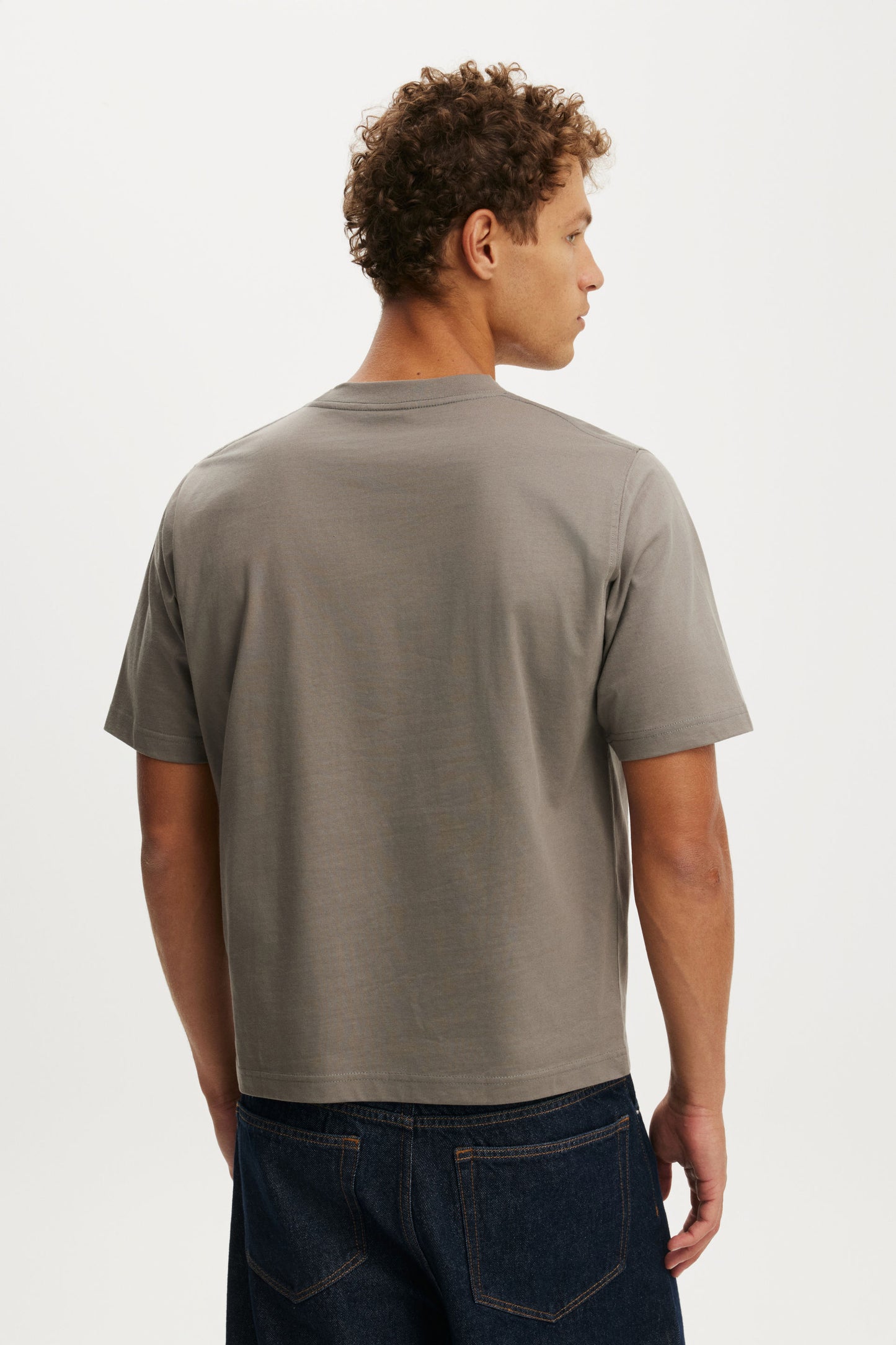 Cropped Fit Graphic T-Shirt