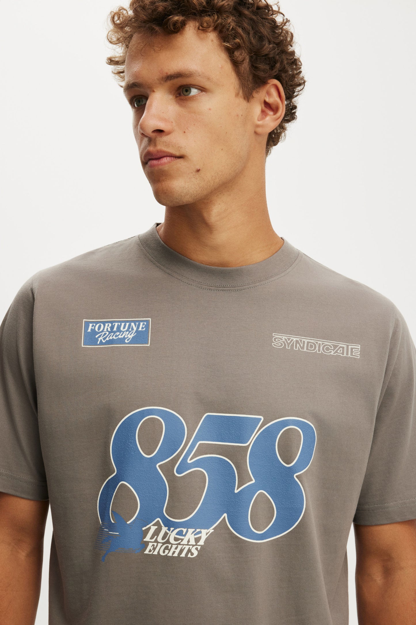 Cropped Fit Graphic T-Shirt