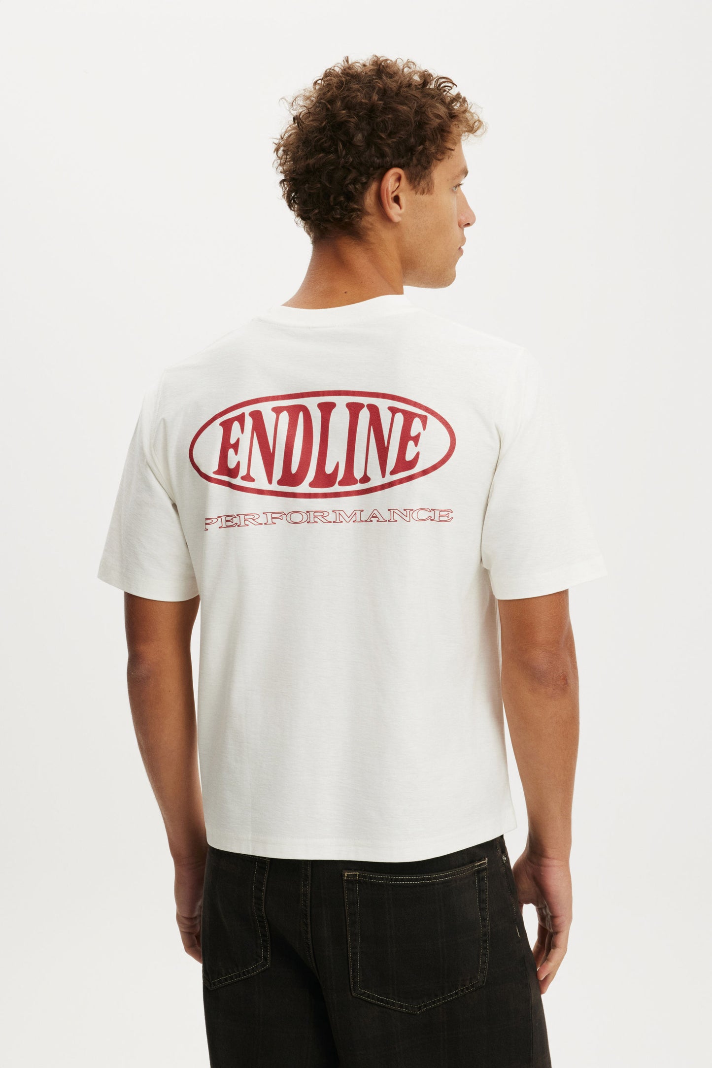 Cropped Fit Graphic T-Shirt