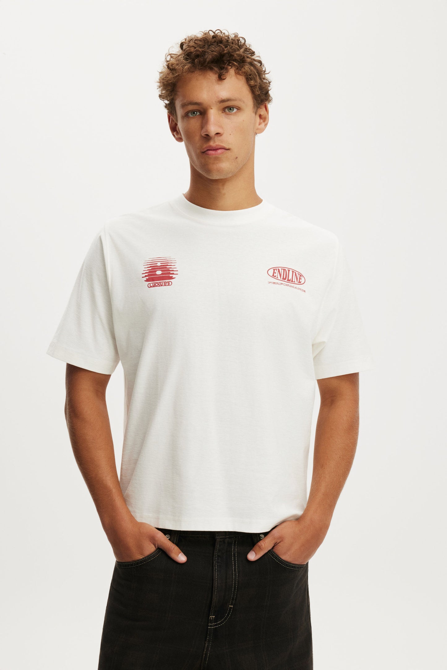 Cropped Fit Graphic T-Shirt