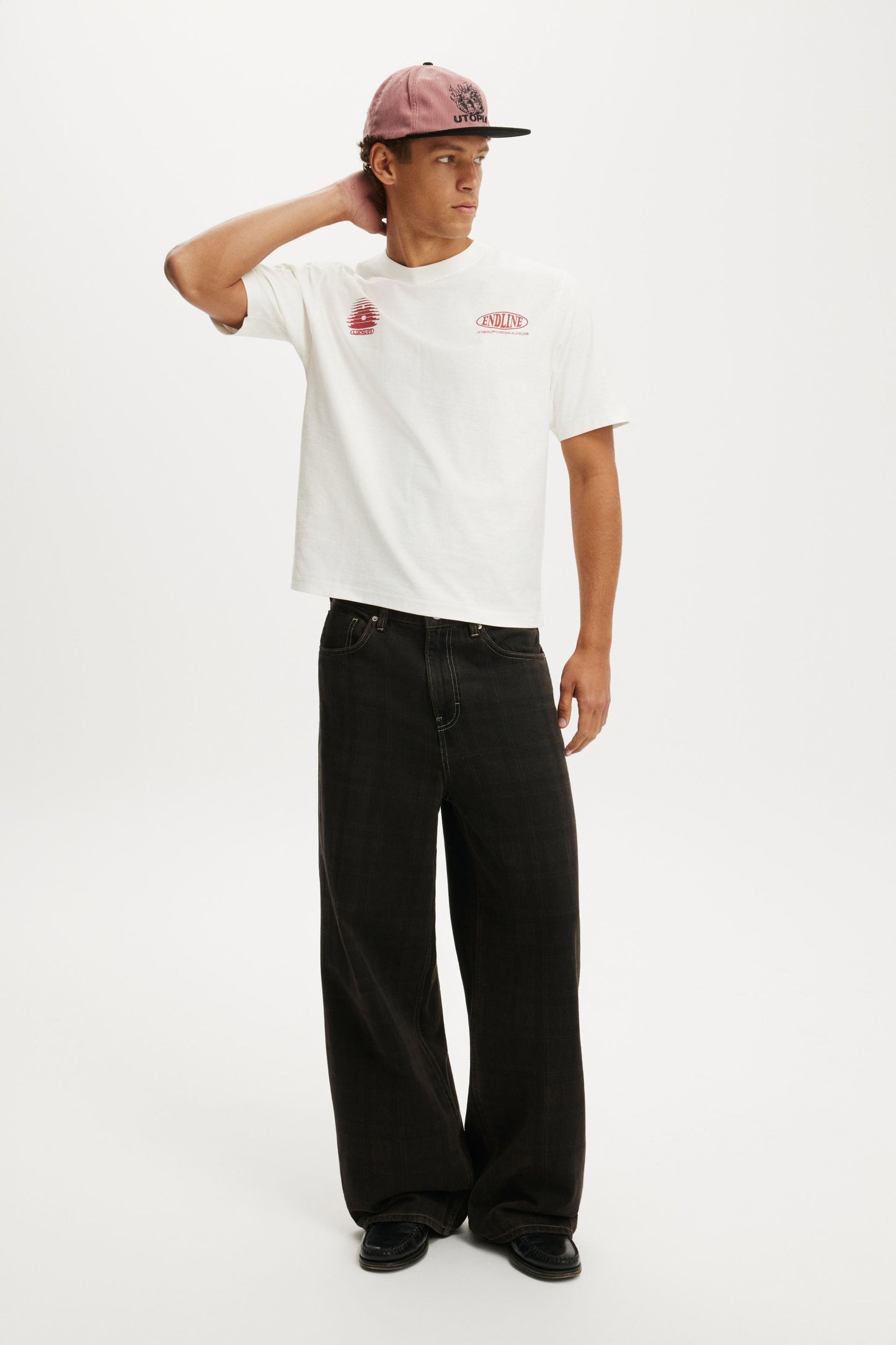 Cropped Fit Graphic T-Shirt