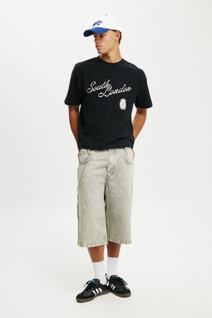Cropped Fit Graphic T-Shirt