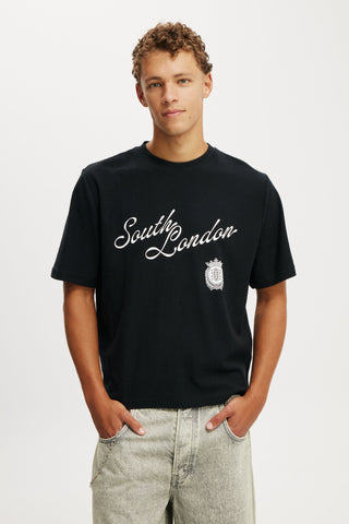 Cropped Fit Graphic T-Shirt