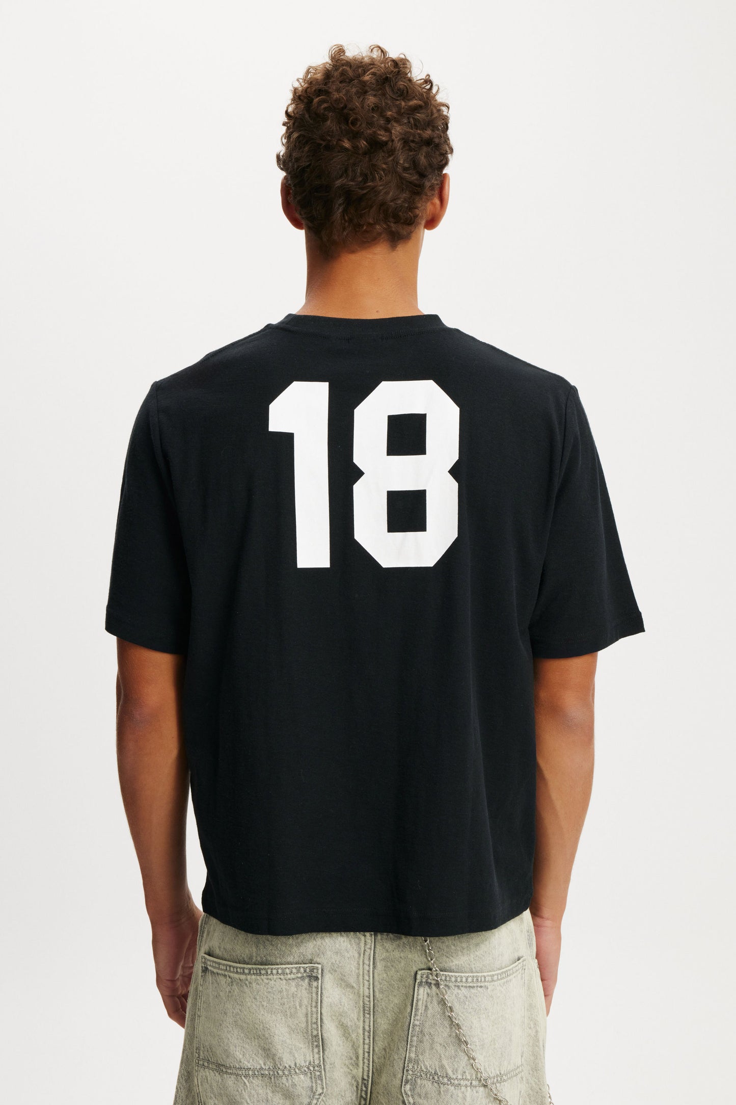 Cropped Fit Graphic T-Shirt