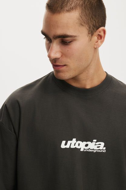 Cropped Fit Graphic T-Shirt