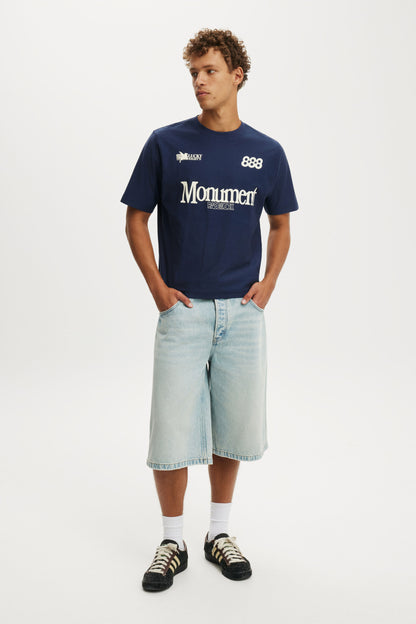 Cropped Fit Graphic T-Shirt