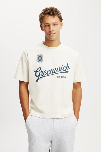 Cropped Fit Graphic T-Shirt