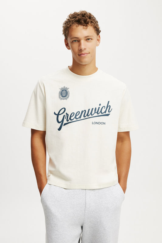 Cropped Fit Graphic T-Shirt