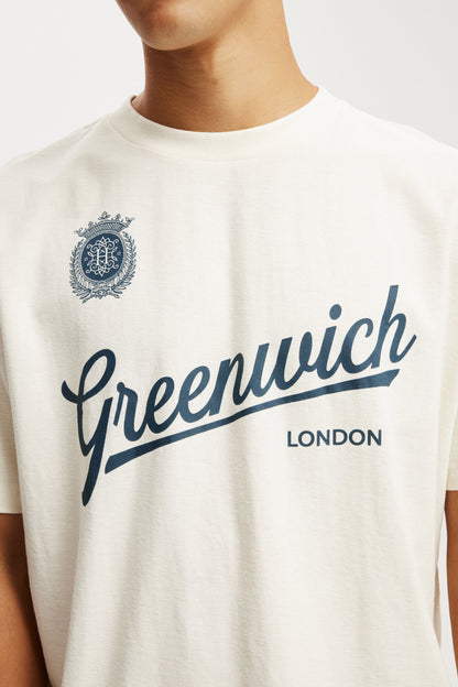 Cropped Fit Graphic T-Shirt