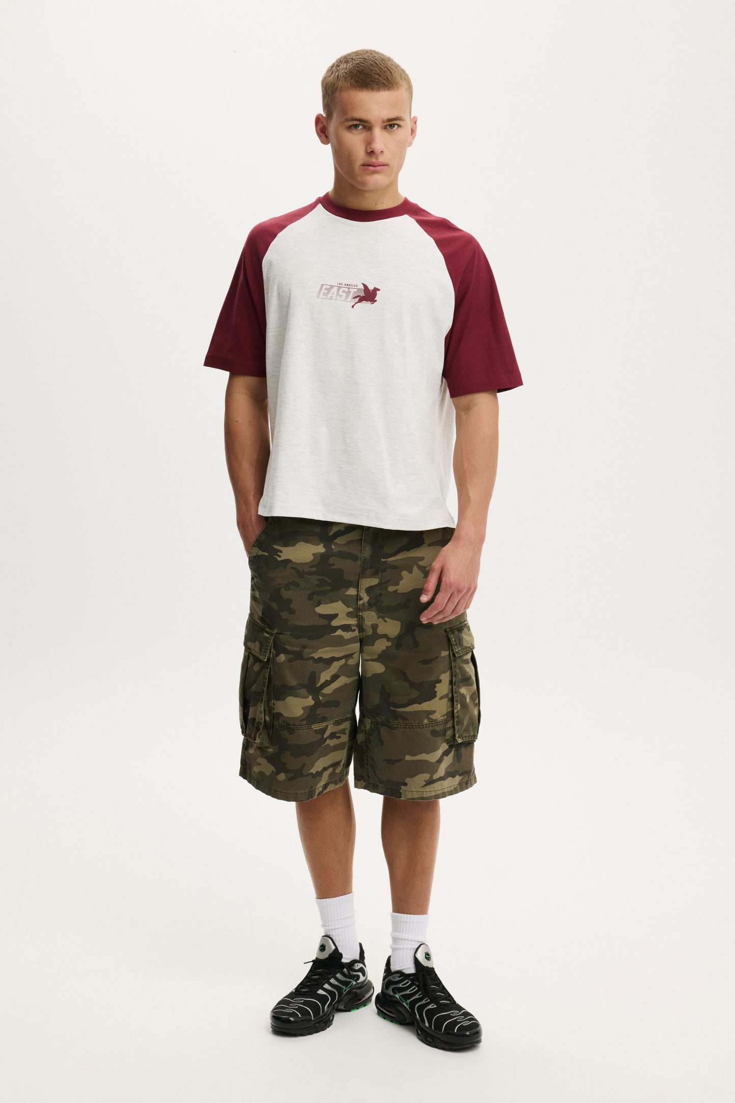 Cropped Fit Graphic T-Shirt