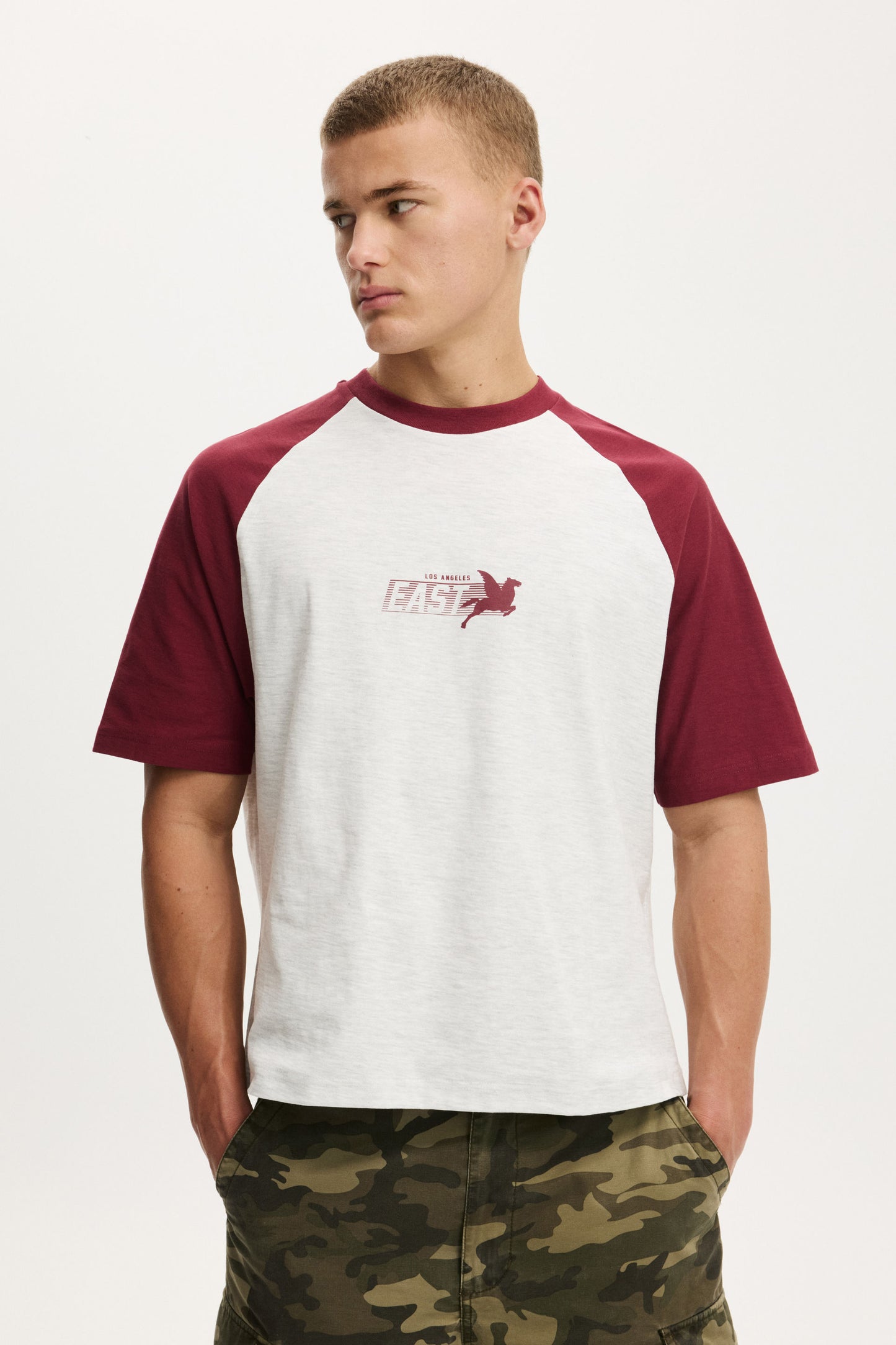 Cropped Fit Graphic T-Shirt