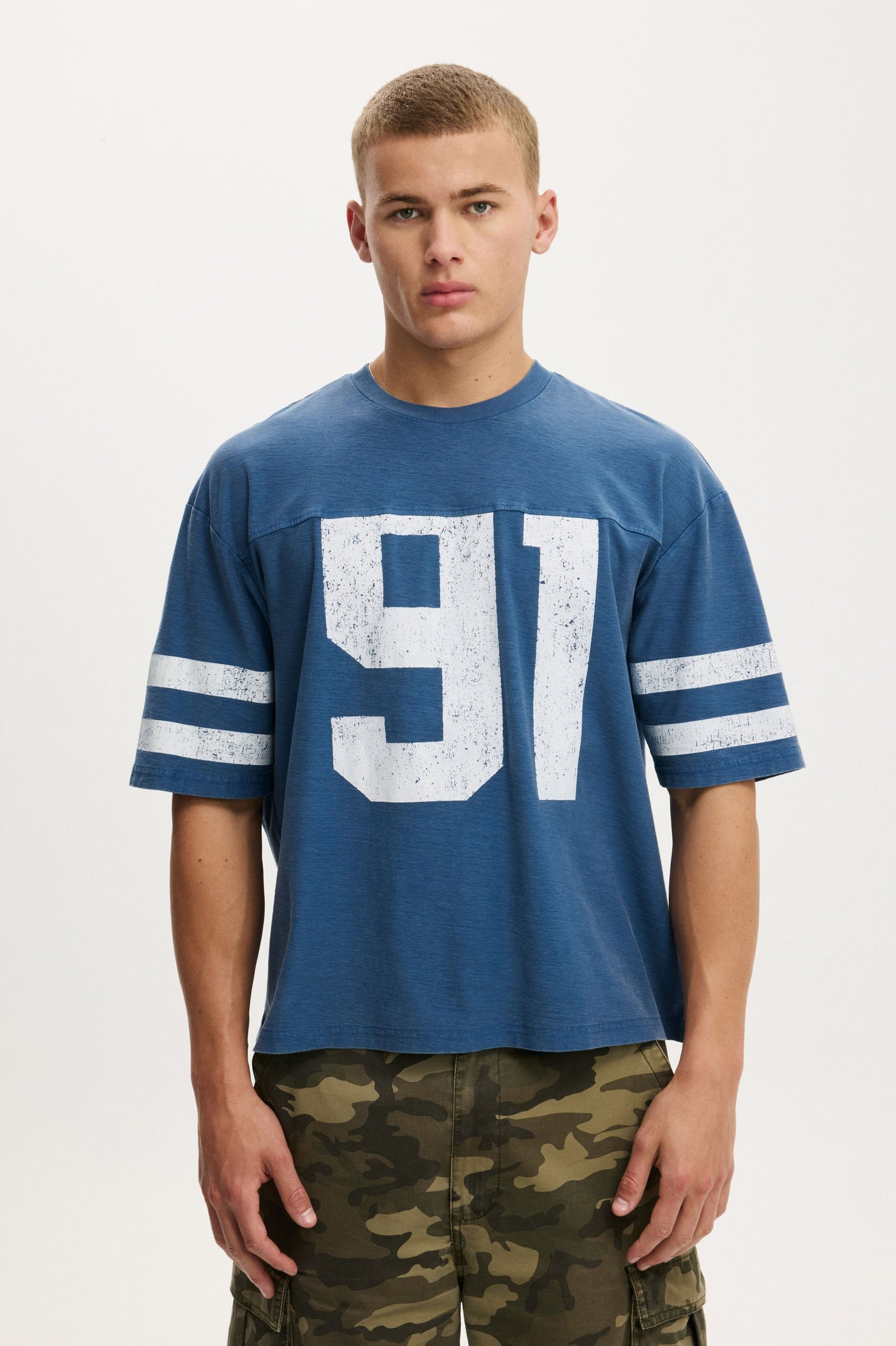 Cropped Fit Graphic T-Shirt