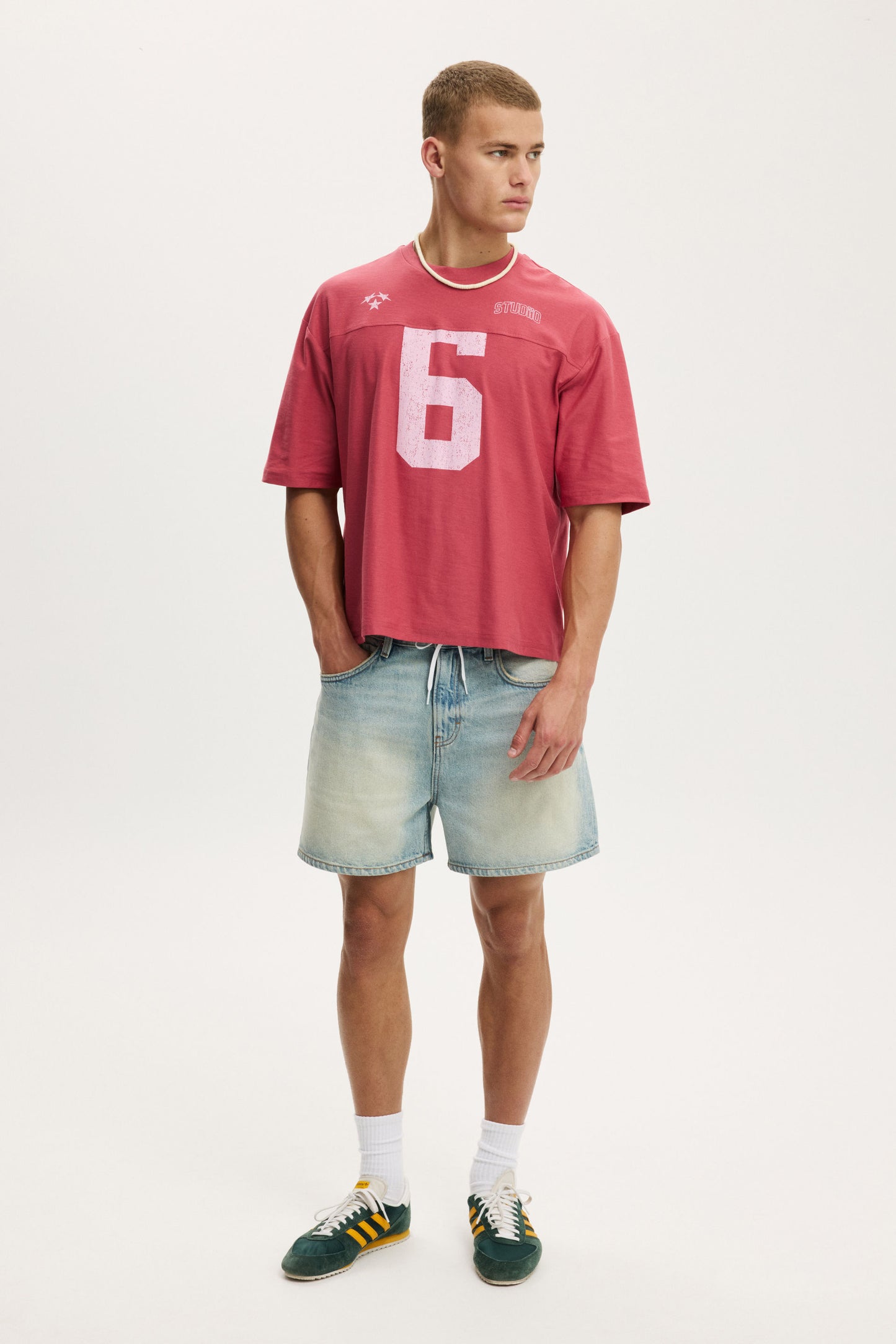 Cropped Fit Graphic T-Shirt