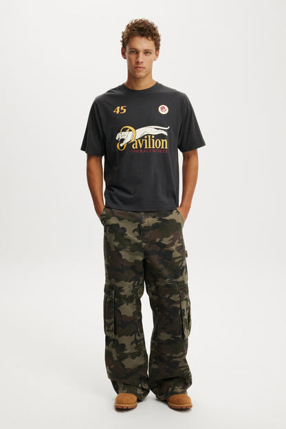 Cropped Fit Graphic T-Shirt