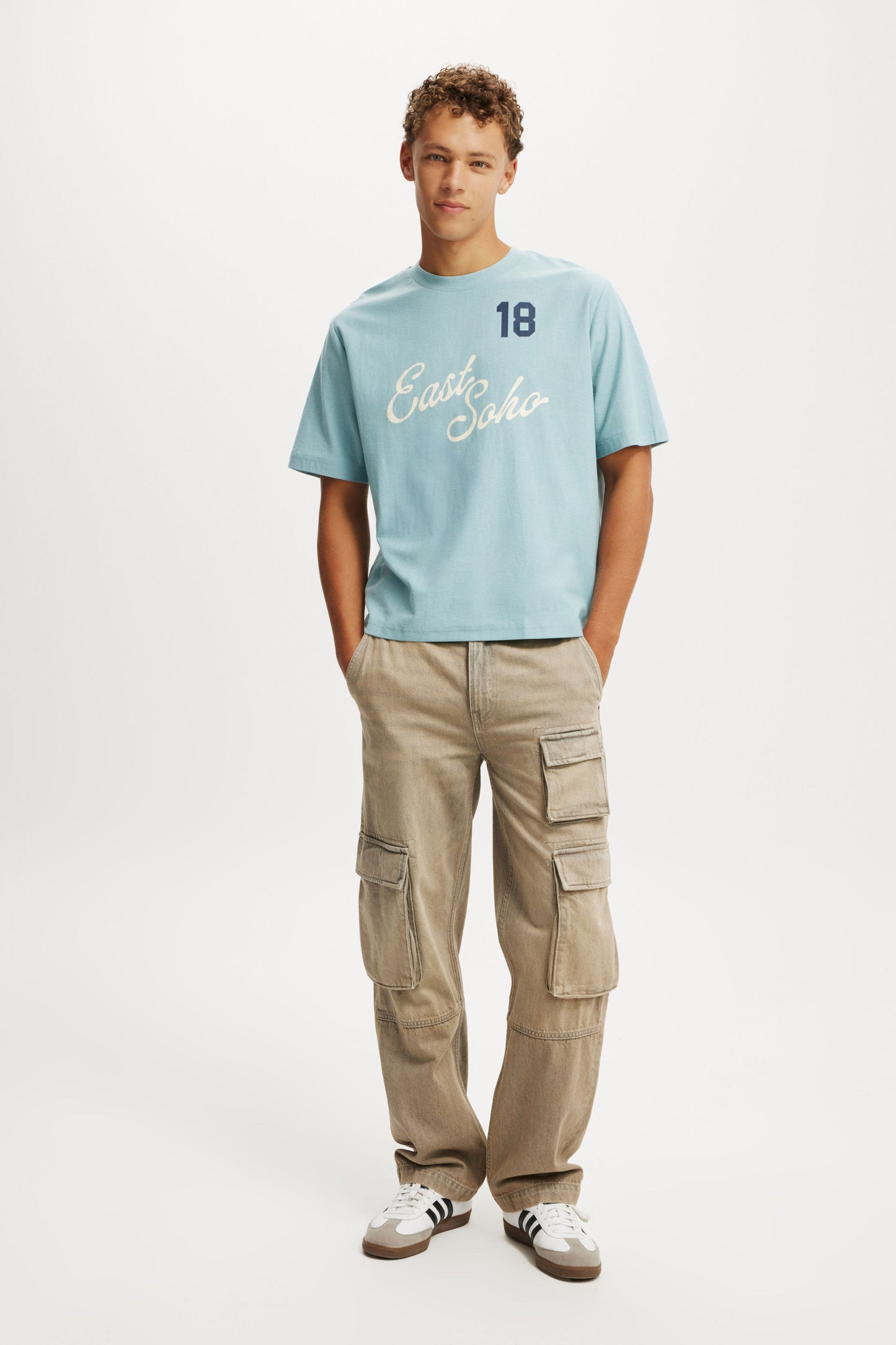Cropped Fit Graphic T-Shirt