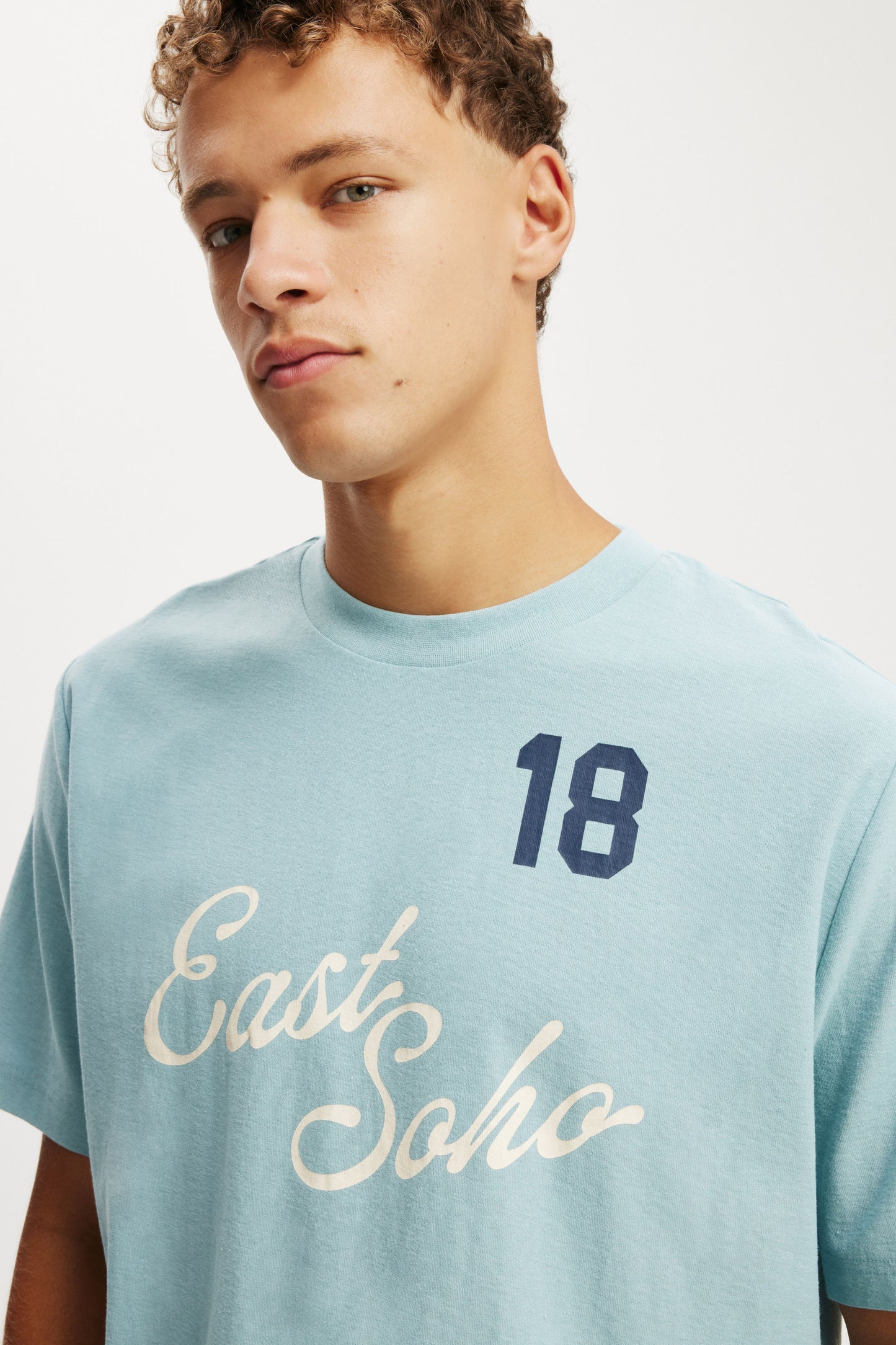 Cropped Fit Graphic T-Shirt