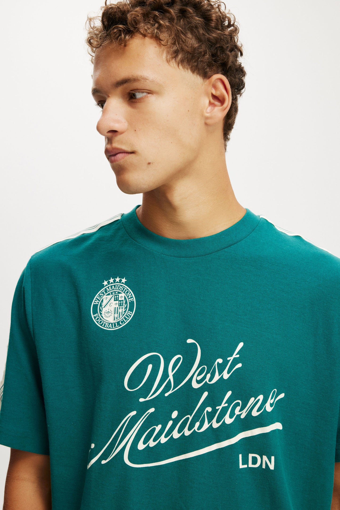 Cropped Fit Graphic T-Shirt