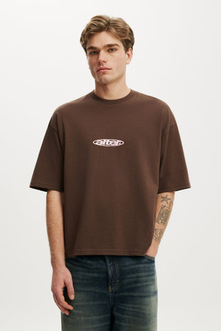 Cropped Fit Graphic T-Shirt