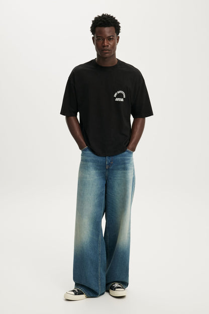 Cropped Fit Graphic T-Shirt