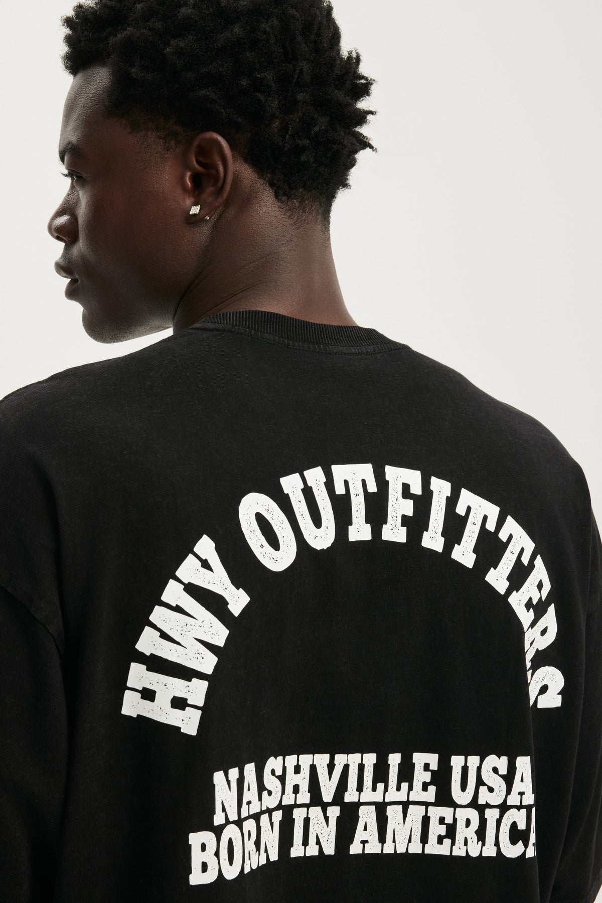 Cropped Fit Graphic T-Shirt