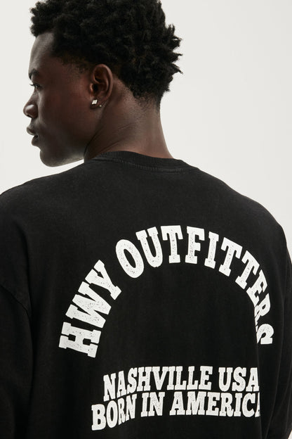 Cropped Fit Graphic T-Shirt