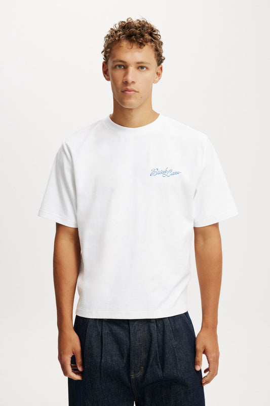 Cropped Fit Graphic T-Shirt