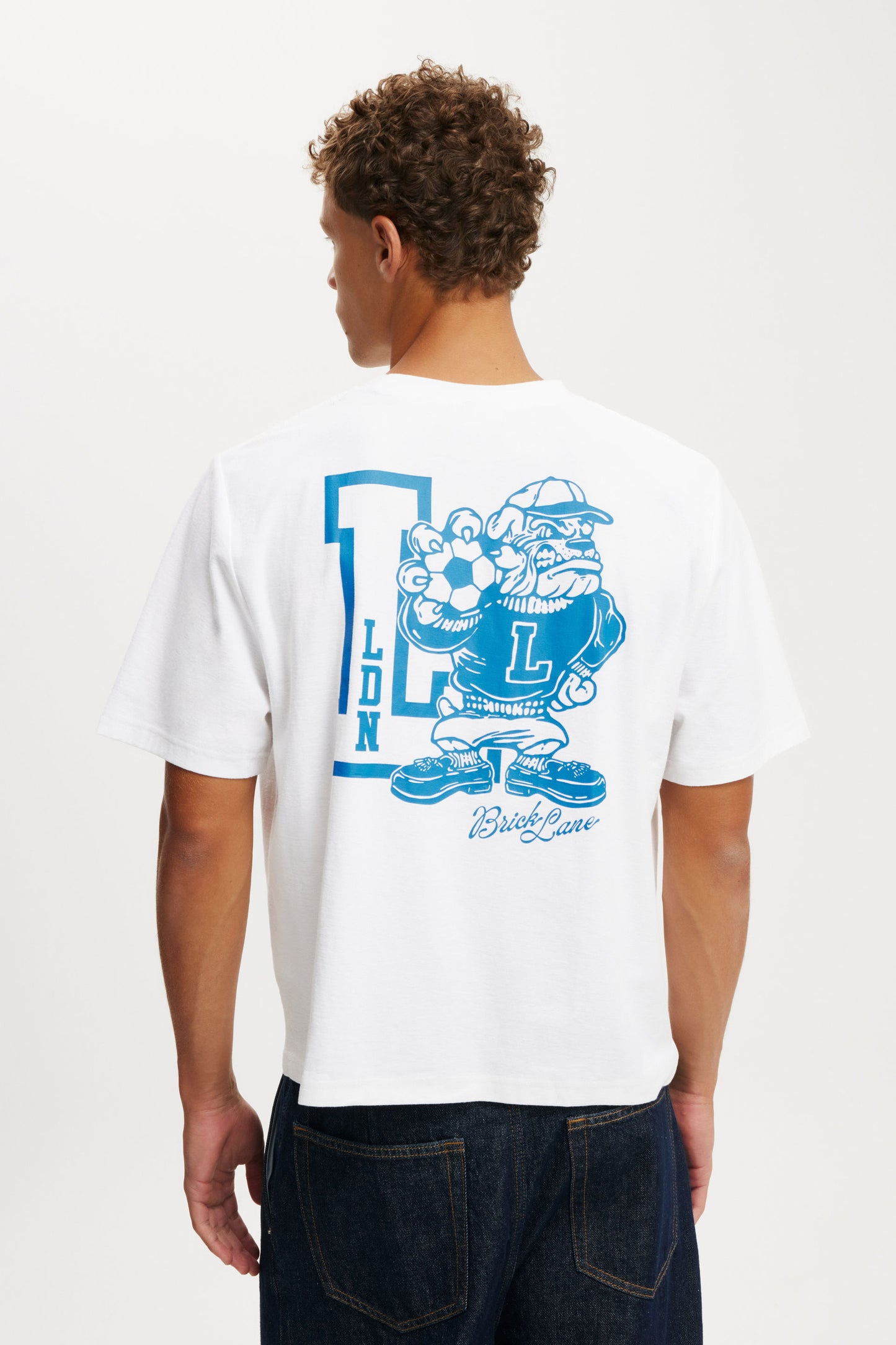 Cropped Fit Graphic T-Shirt