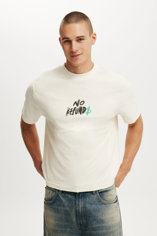 Cropped Fit Graphic T-Shirt