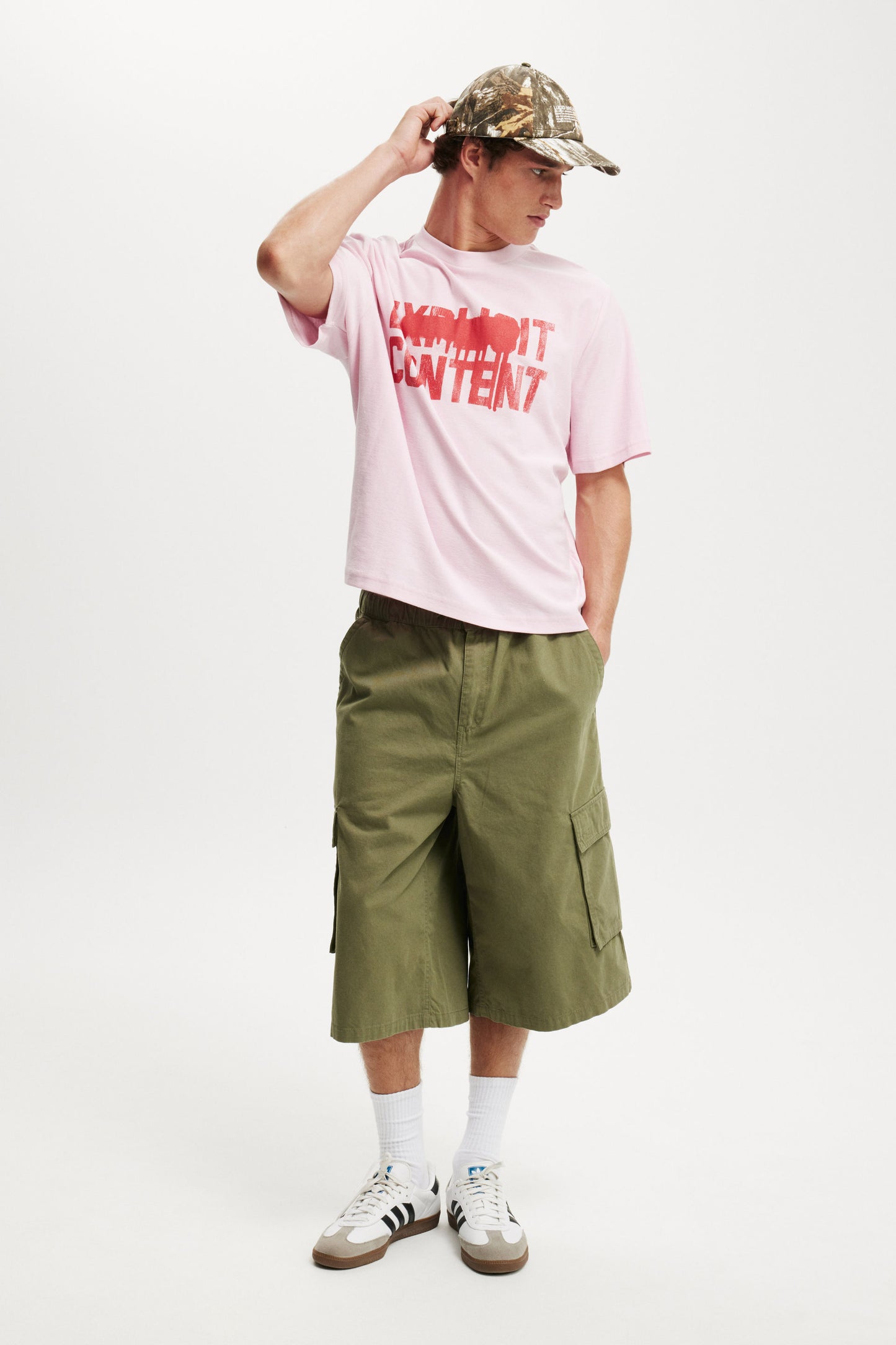 Cropped Fit Graphic T-Shirt