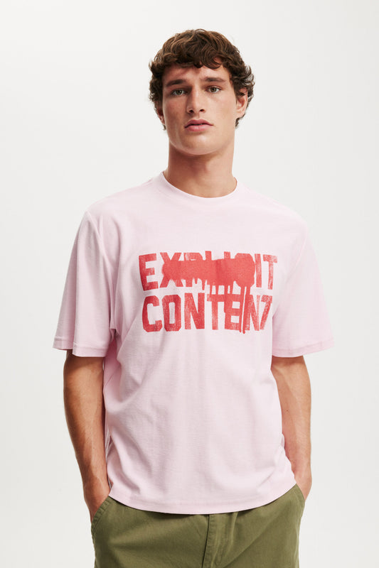 Cropped Fit Graphic T-Shirt