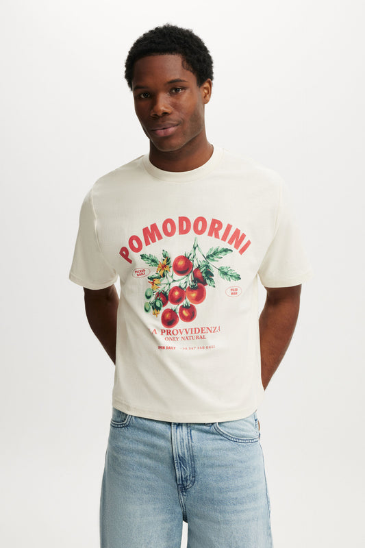 Cropped Fit Graphic T-Shirt