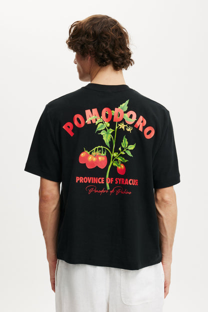 Cropped Fit Graphic T-Shirt