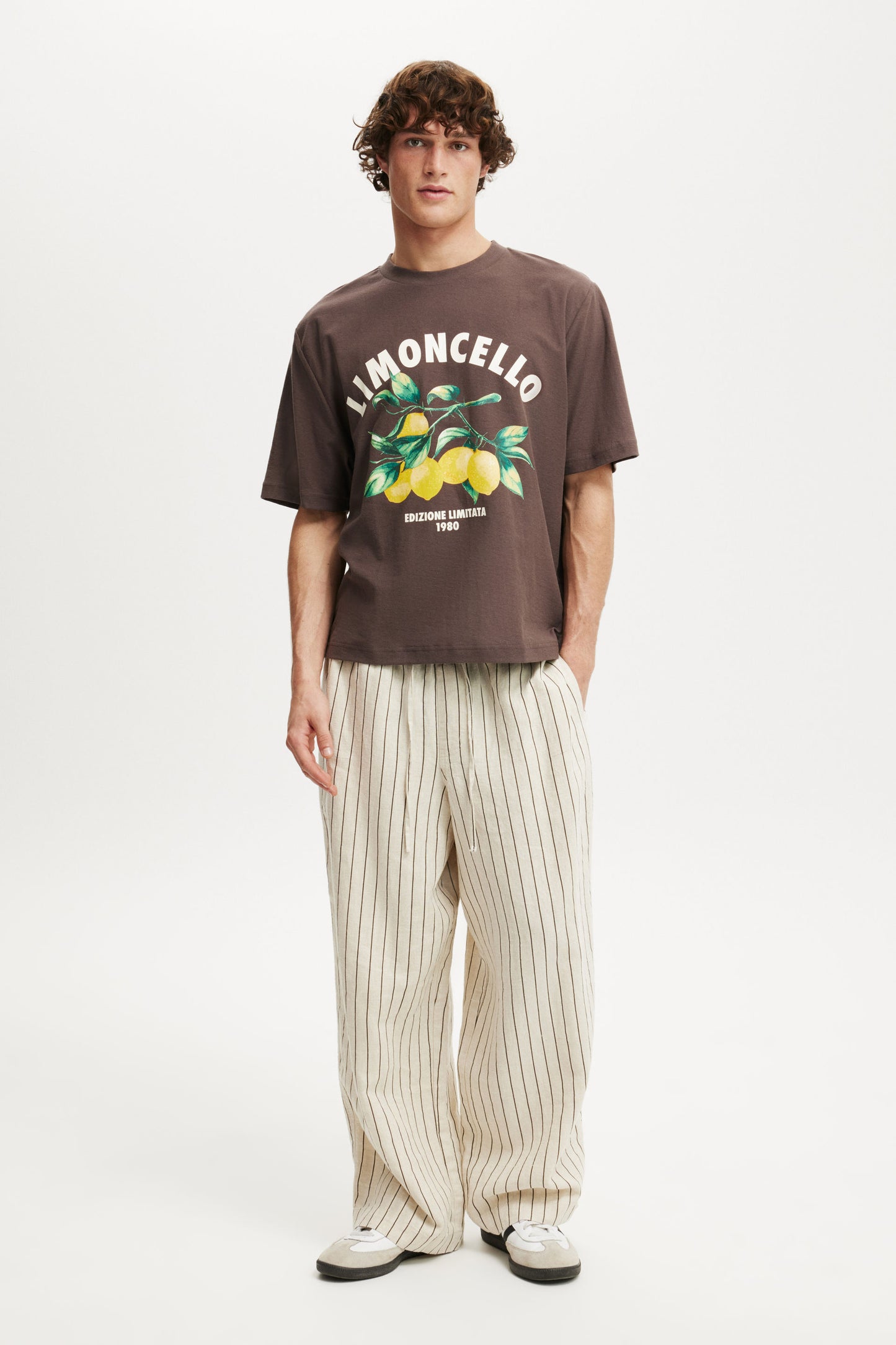 Cropped Fit Graphic T-Shirt
