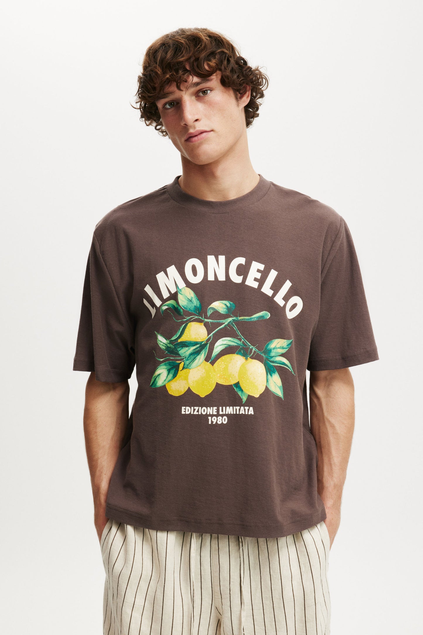Cropped Fit Graphic T-Shirt