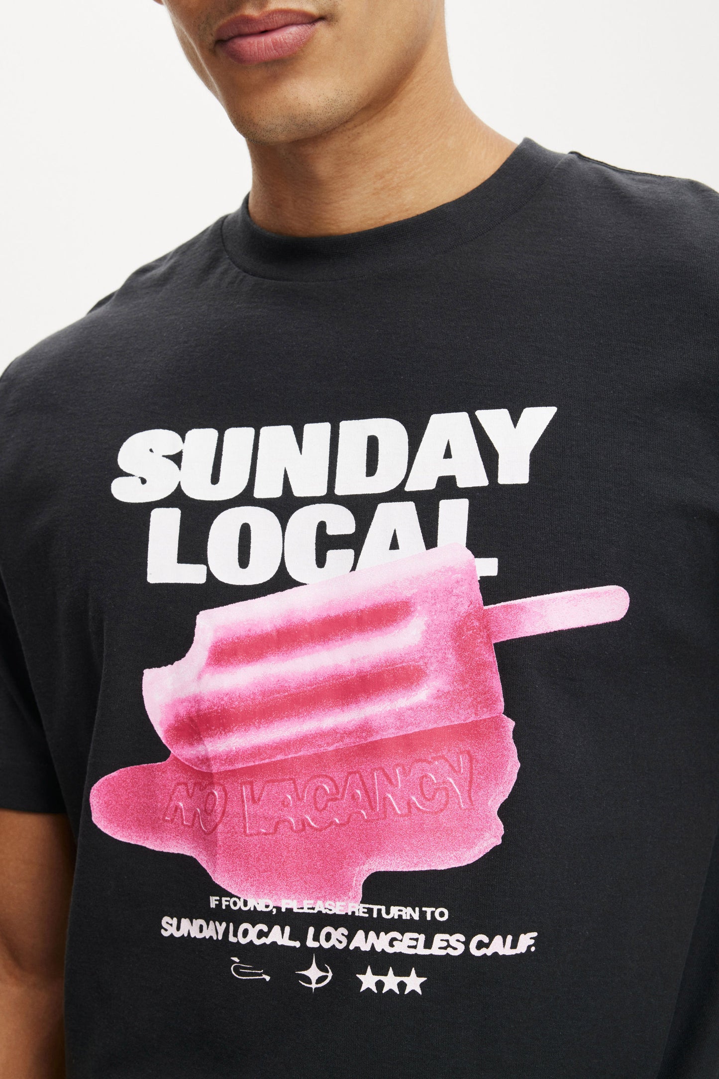 Cropped Fit Graphic T-Shirt