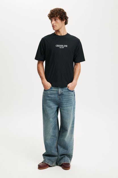 Cropped Fit Graphic T-Shirt