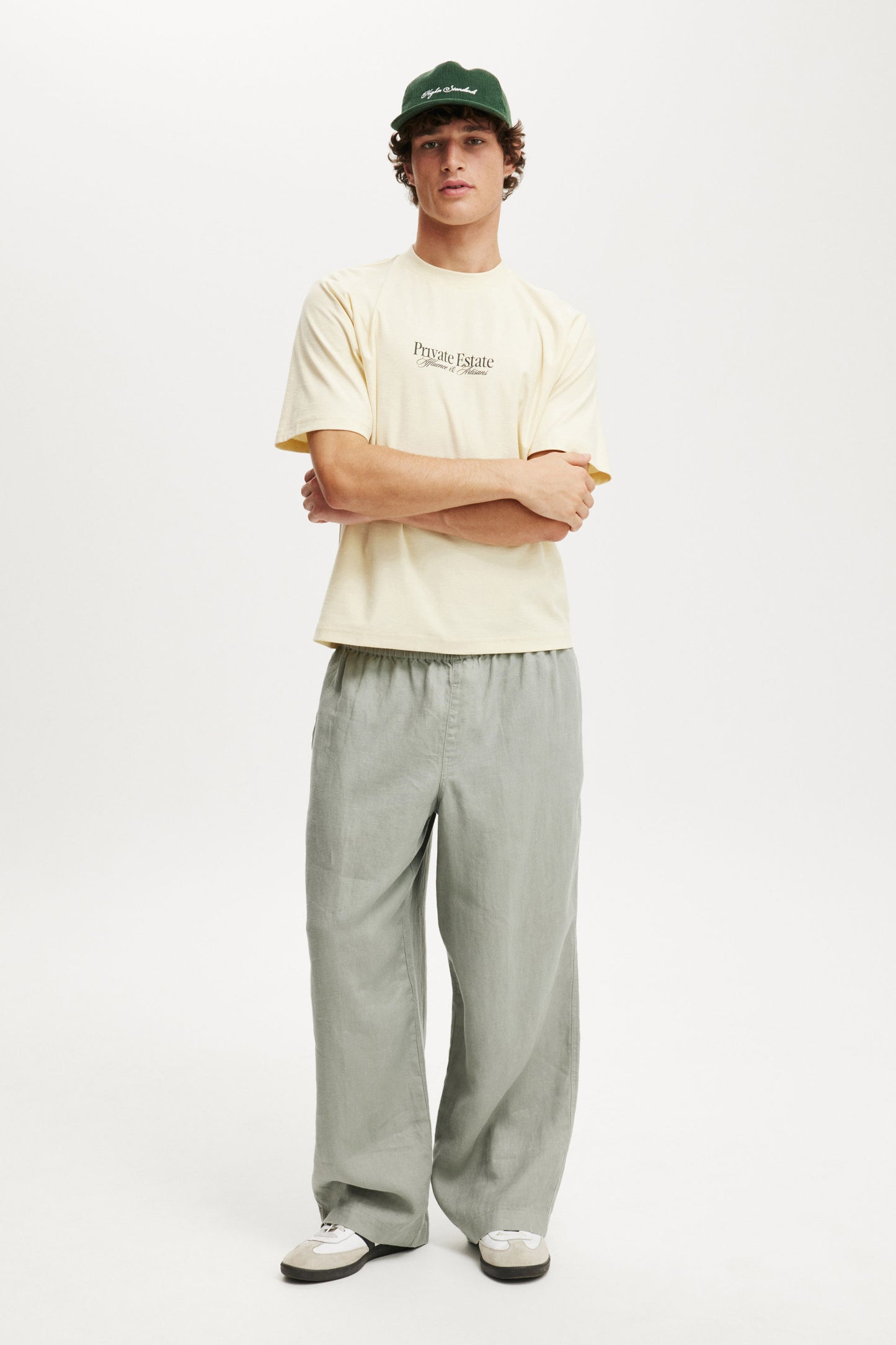 Cropped Fit Graphic T-Shirt