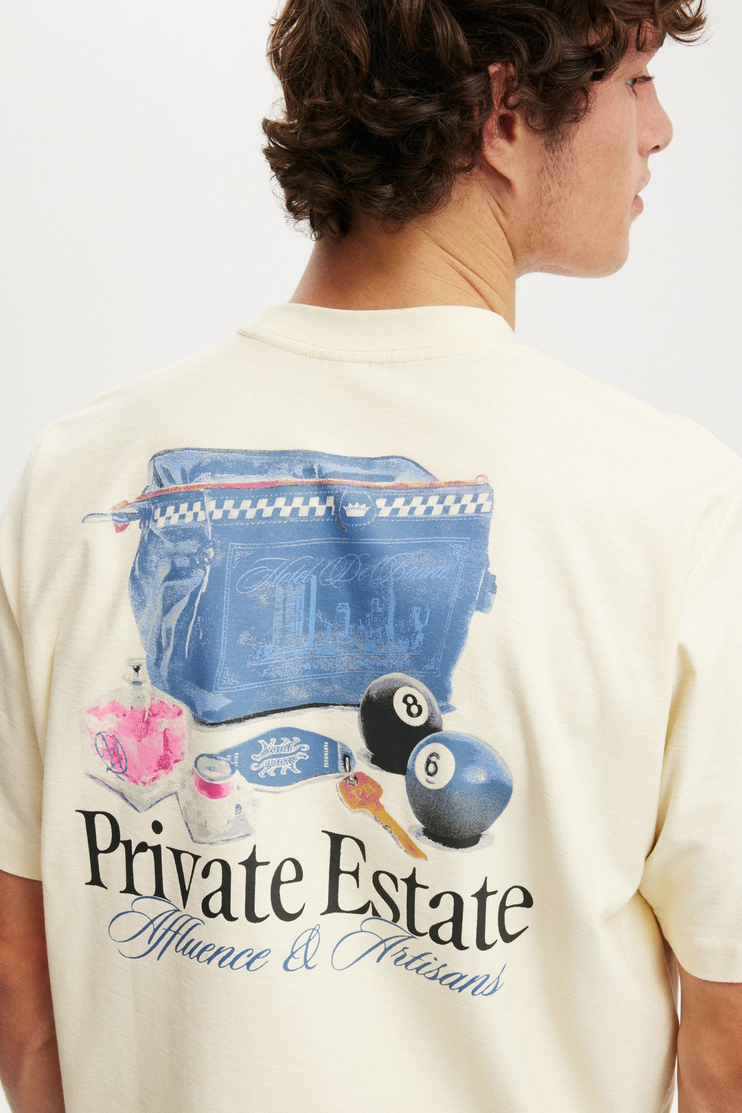 Cropped Fit Graphic T-Shirt