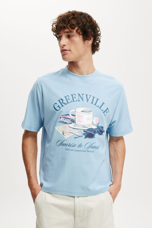 Cropped Fit Graphic T-Shirt