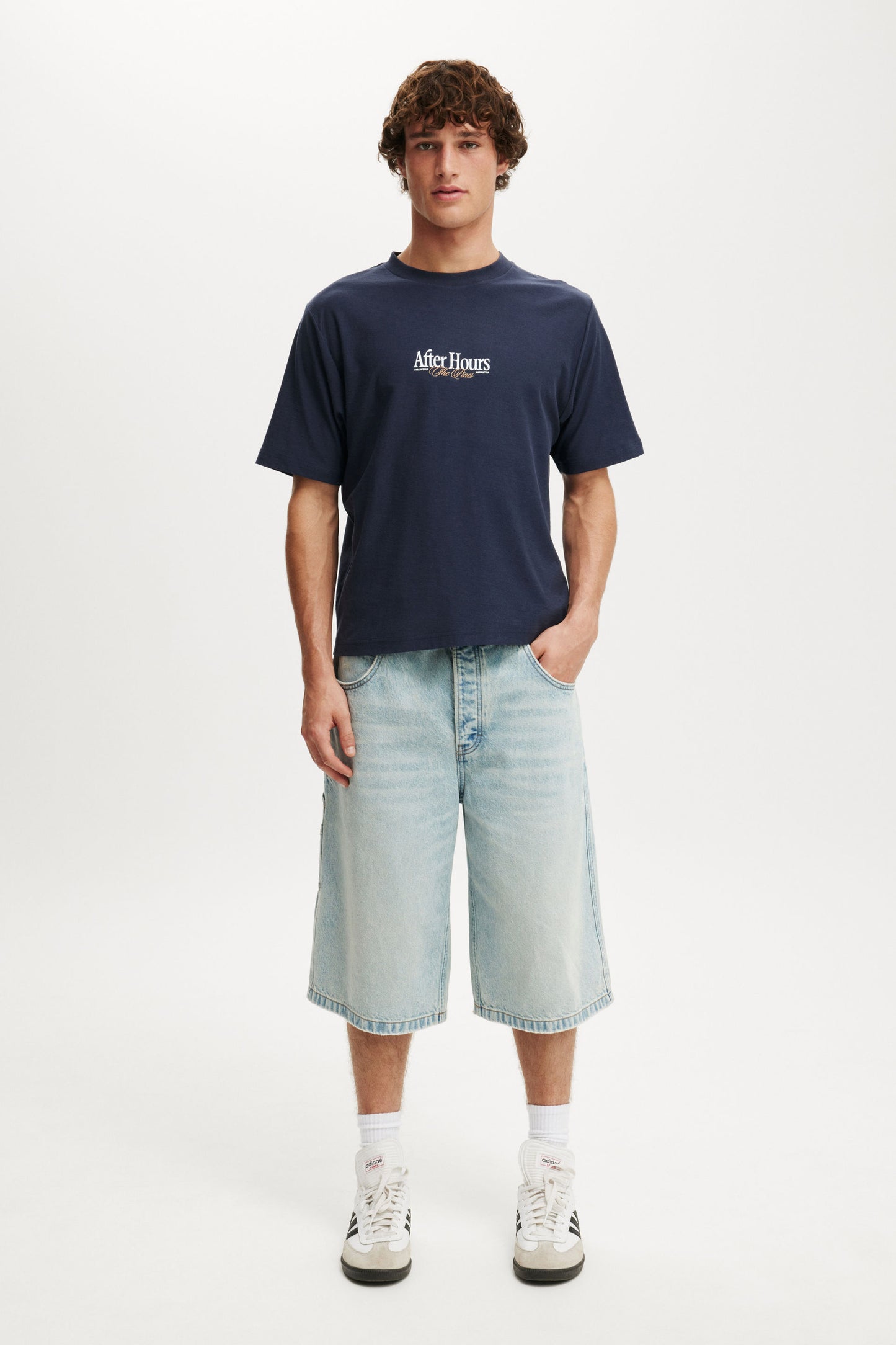 Cropped Fit Graphic T-Shirt