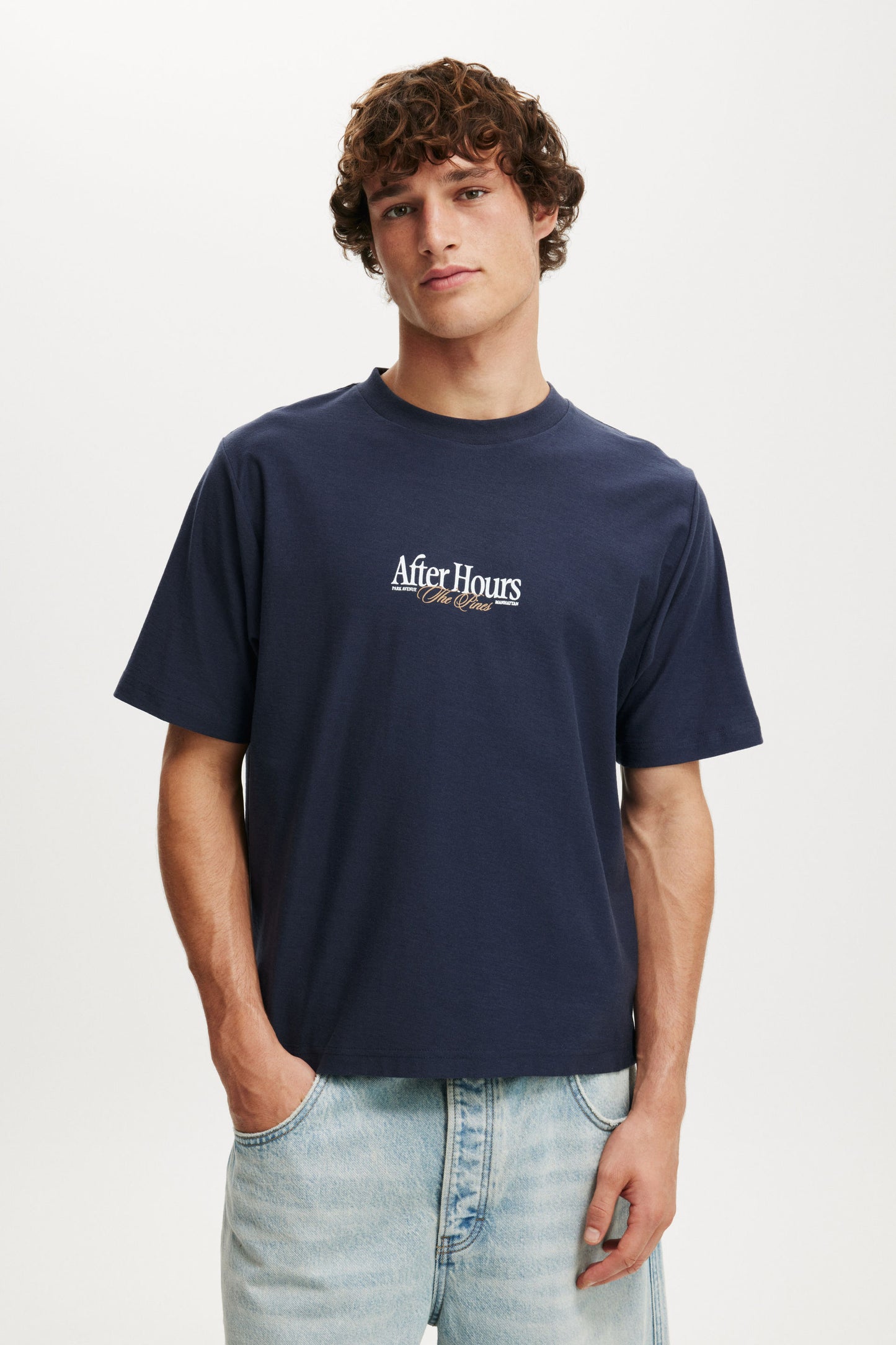Cropped Fit Graphic T-Shirt