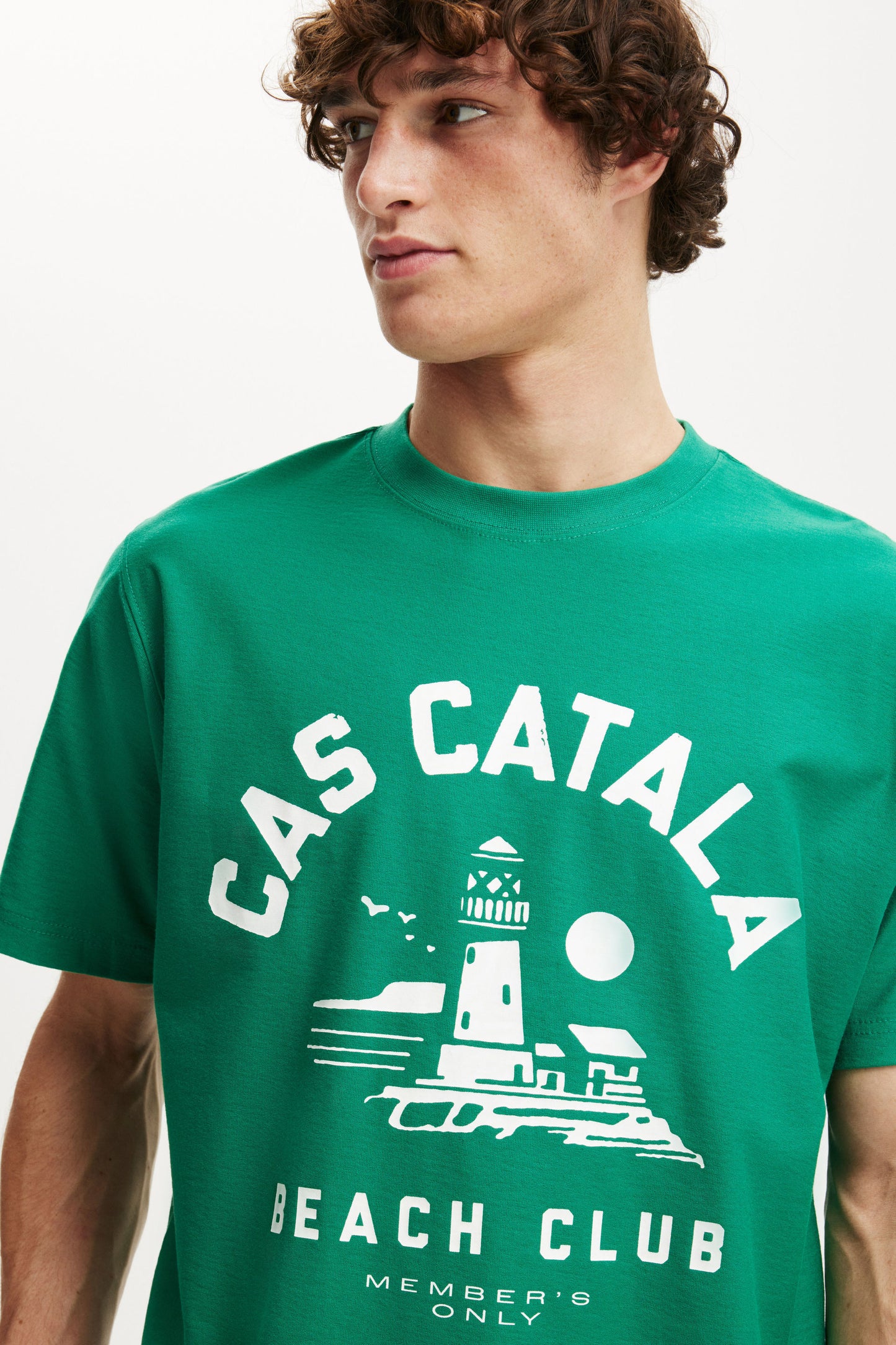 Cropped Fit Graphic T-Shirt