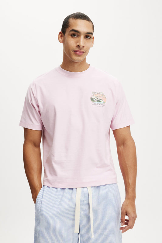 Cropped Fit Graphic T-Shirt