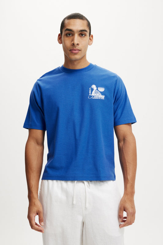 Cropped Fit Graphic T-Shirt