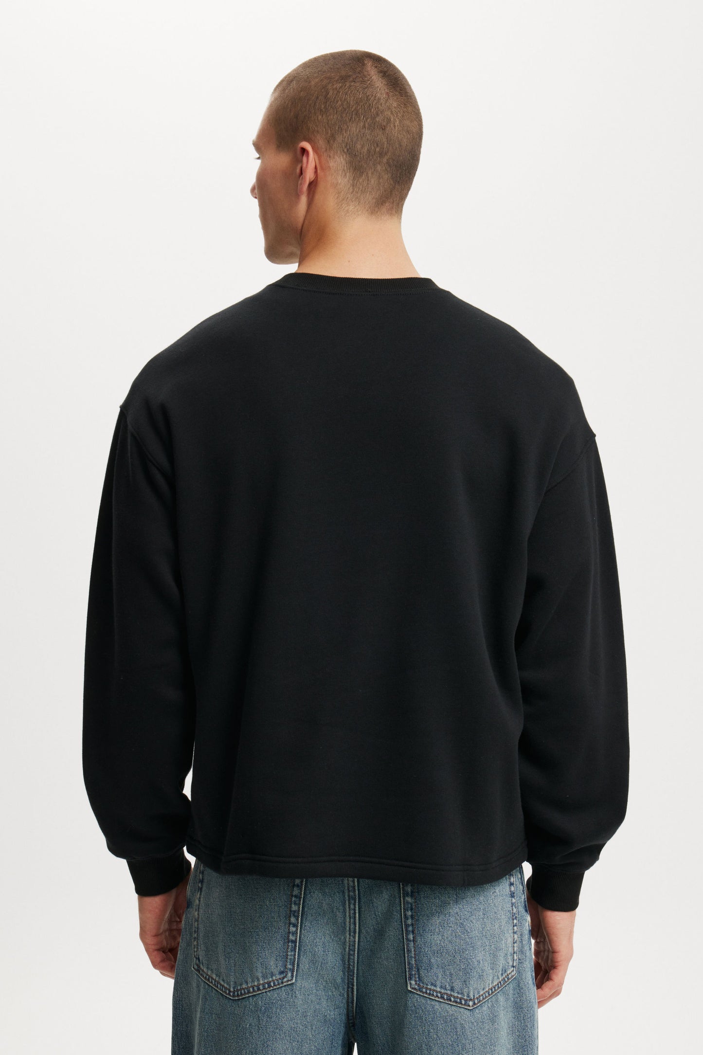 Box Fit Graphic Crew Sweater