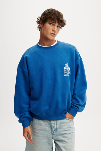 Box Fit Graphic Crew Sweater