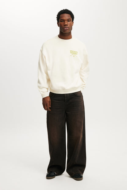 Box Fit Graphic Crew Sweater