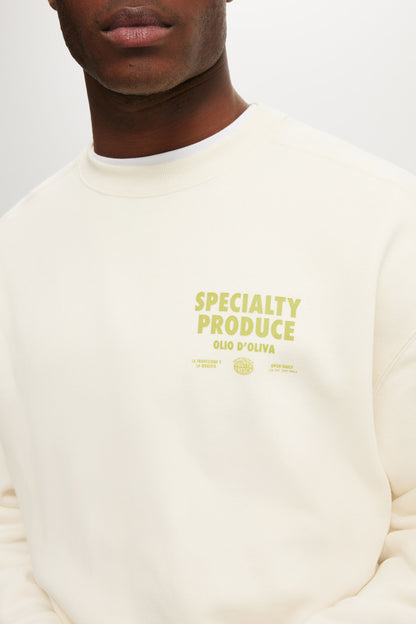 Box Fit Graphic Crew Sweater