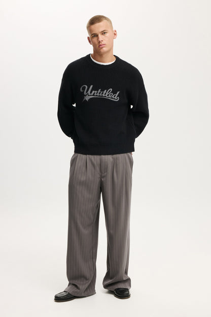 Box Fit Crew Knit