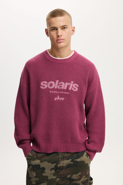 Box Fit Crew Knit